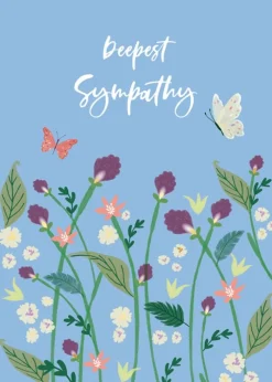 Greeting Cards|Blue Flowers Sympathy Card