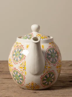 Teapots|Bohemian Yellow & Green Teapot