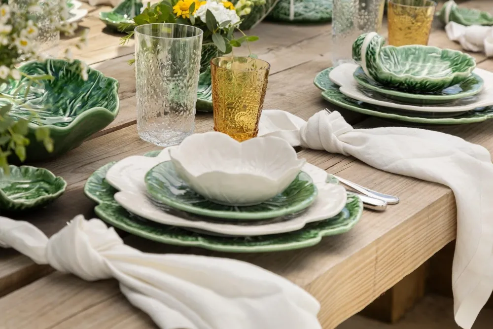 Bordallo Pinheiro Bordallo Pinheiro|Beige Cabbage Cereal Bowl