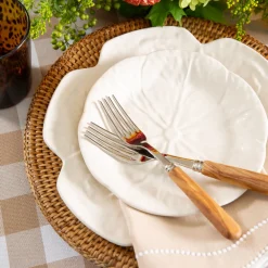 Bordallo Pinheiro Bordallo Pinheiro|Beige Cabbage Dinner Plate