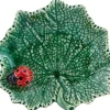 Bordallo Pinheiro Bordallo Pinheiro|Tea Plates|Countryside Leaves Ragwort Leaf with Lady Bug