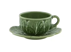 Bordallo Pinheiro Bordallo Pinheiro|Teacups & Saucers|Cabbage Teacup & Saucer