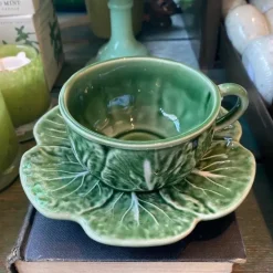 Bordallo Pinheiro Bordallo Pinheiro|Teacups & Saucers|Cabbage Teacup & Saucer