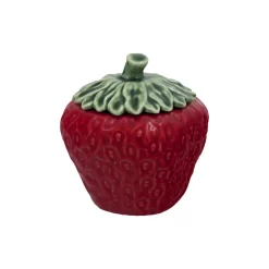 Bordallo Pinheiro Storage Jars|Bordallo Pinheiro|Strawberry Small Jar