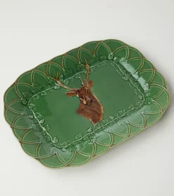 Bordallo Pinheiro Trays|Bordallo Pinheiro|Wood Grove Deer Tray