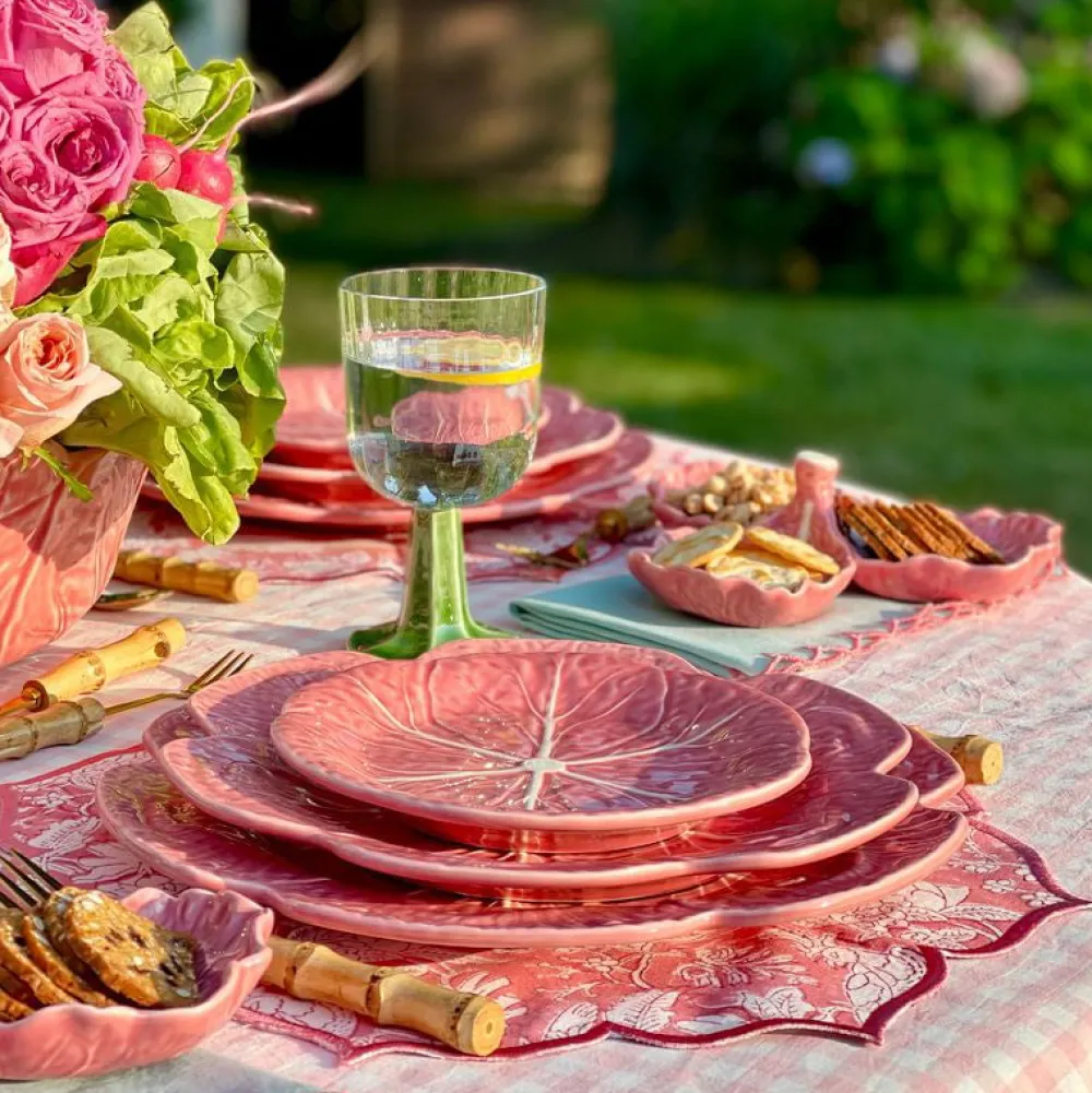Bordallo Pinheiro Bordallo Pinheiro|Pink Cabbage Dinner Plate