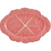 Bordallo Pinheiro Bordallo Pinheiro|Pink Cabbage Small Oval Platter