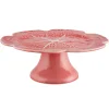 Bordallo Pinheiro Bordallo Pinheiro|Serving Plates|Pink Cabbage Cake Stand