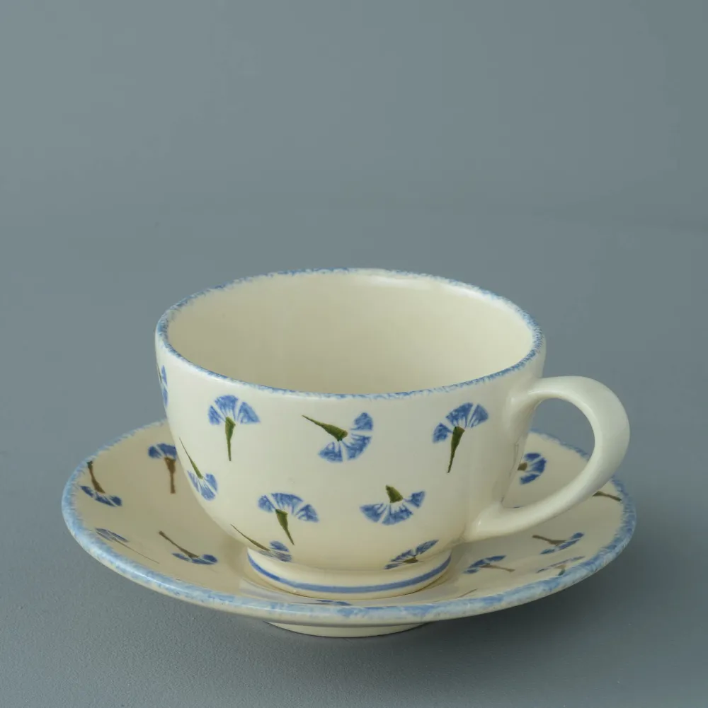 Brixton Pottery Brixton Pottery|Teacups & Saucers|Cornflower Breakfast Cup & Saucer