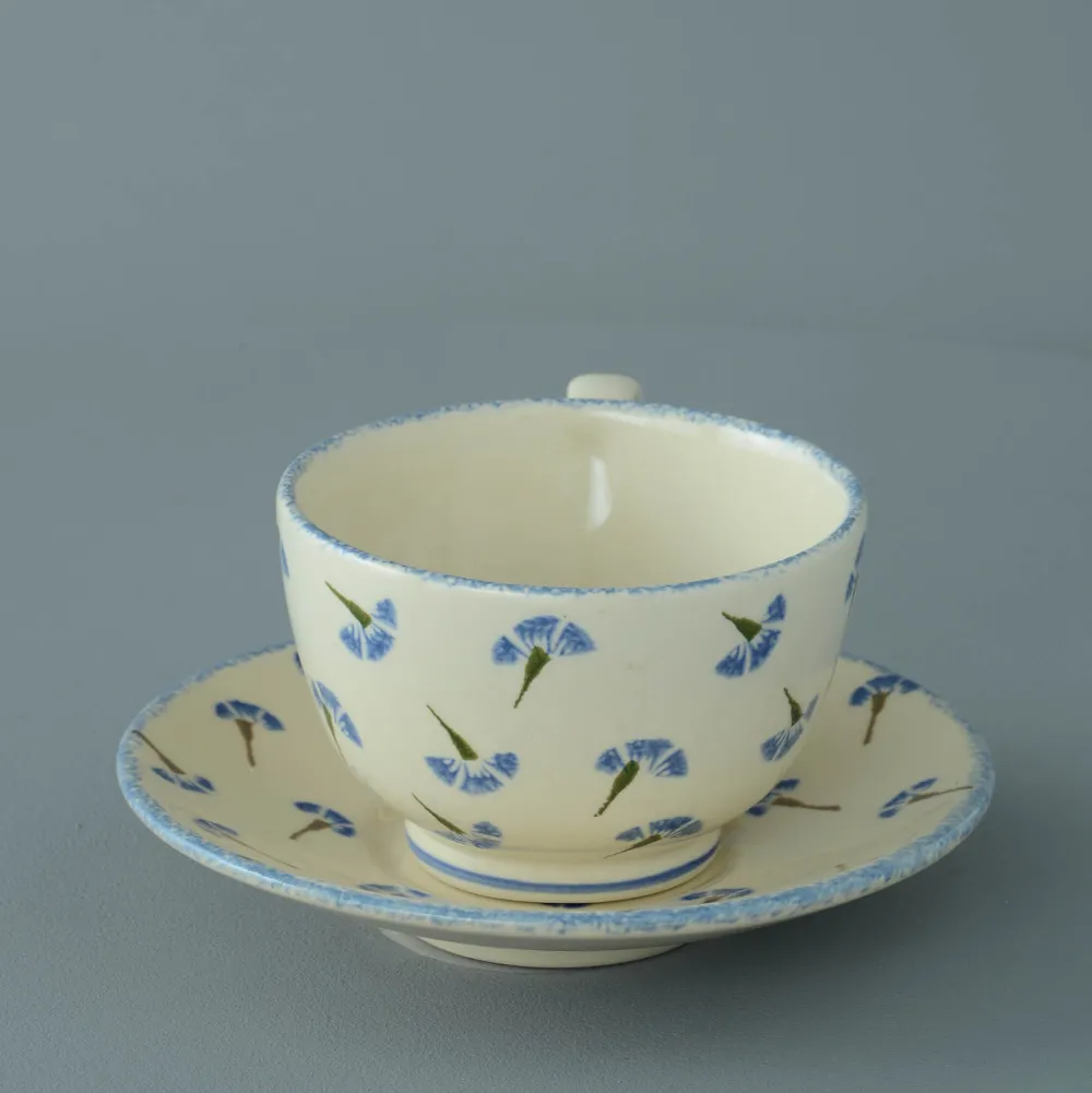 Brixton Pottery Brixton Pottery|Teacups & Saucers|Cornflower Breakfast Cup & Saucer