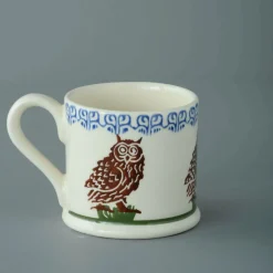 Brixton Pottery Brixton Pottery|Assorted Mugs|Owl on a Stump Small Mug