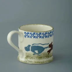 Brixton Pottery Brixton Pottery|Assorted Mugs|Scottie Dog Chasing Small Mug