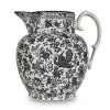 Burleigh Pottery Burleigh Pottery|Black Regal Peacock Large Etruscan Jug