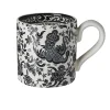 Burleigh Pottery Burleigh Pottery|Black Regal Peacock Half Pint Mug