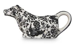 Burleigh Pottery Burleigh Pottery|Creamers & Sugar Bowls|Black Regal Peacock Cow Creamer