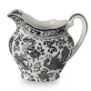 Burleigh Pottery Creamers & Sugar Bowls|Black Regal Peacock Cream Jug