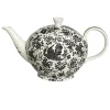 Burleigh Pottery Burleigh Pottery|Teapots|Black Regal Peacock Large Teapot