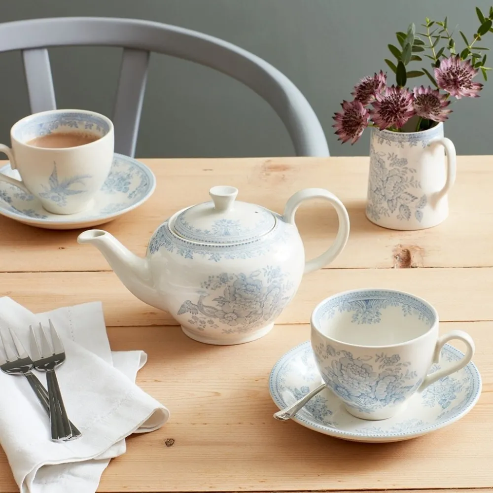 Burleigh Pottery Burleigh Pottery|Teapots|Blue Asiatic Pheasants Small Teapot