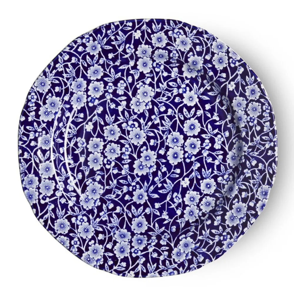 Burleigh Pottery Burleigh Pottery|Blue Calico Medium Plate