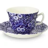 Burleigh Pottery Burleigh Pottery|Teacups & Saucers|Blue Calico Teacup & Saucer