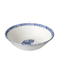 Burleigh Pottery Burleigh Pottery|Blue Calico Cat Cereal Bowl