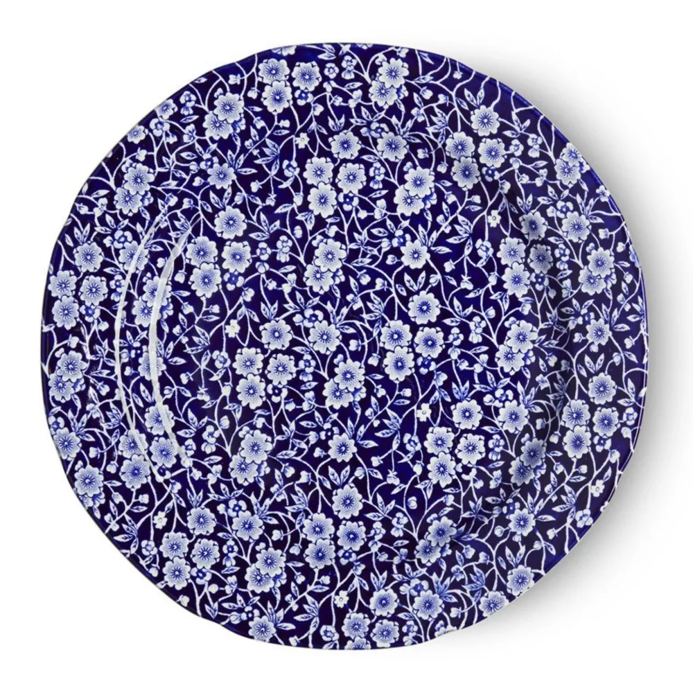 Burleigh Pottery Burleigh Pottery|Blue Calico Dinner Plate