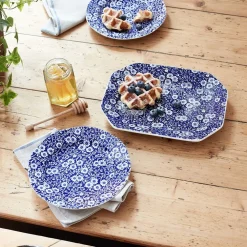 Burleigh Pottery Burleigh Pottery|Blue Calico Dinner Plate