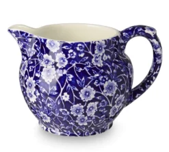 Burleigh Pottery Burleigh Pottery|Creamers & Sugar Bowls|Blue Calico Small Dutch Jug