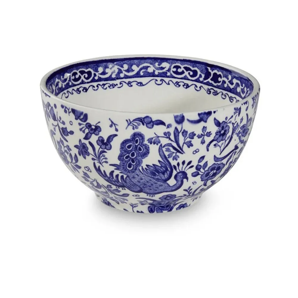 Burleigh Pottery Burleigh Pottery|Creamers & Sugar Bowls|Blue Regal Peacock Sugar Bowl