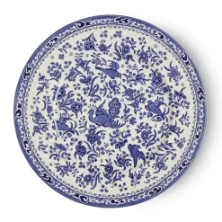 Burleigh Pottery Burleigh Pottery|Blue Regal Peacock Dinner Plate