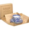 Burleigh Pottery Burleigh Pottery|Teacups & Saucers|Blue Regal Peacock Breakfast Cup Gift Set