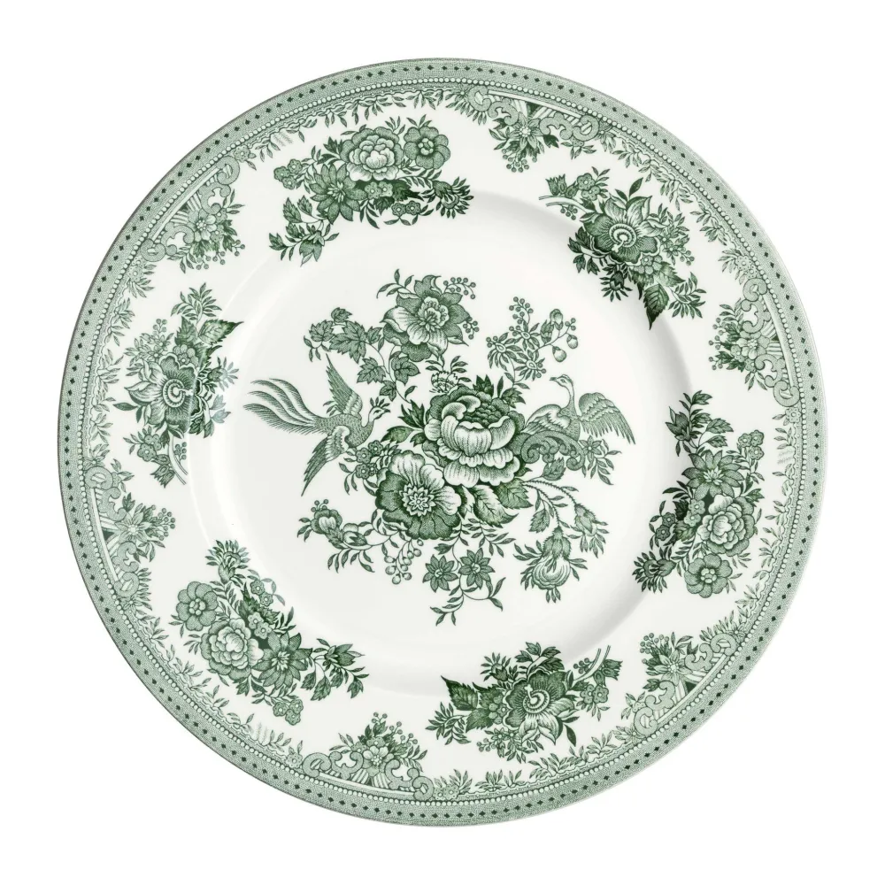 Burleigh Pottery Burleigh Pottery|Dark Green Asiatic Pheasants Dinner Plate