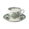 Burleigh Pottery Burleigh Pottery|Teacups & Saucers|Dark Green Asiatic Pheasants Teacup & Saucer