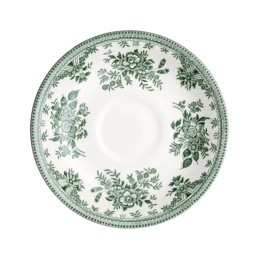 Burleigh Pottery Burleigh Pottery|Teacups & Saucers|Dark Green Asiatic Pheasants Teacup & Saucer