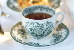 Burleigh Pottery Burleigh Pottery|Teacups & Saucers|Dark Green Asiatic Pheasants Teacup & Saucer