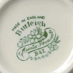 Burleigh Pottery Burleigh Pottery|Tea Plates|Dark Green Asiatic Pheasants Small Plate