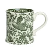 Burleigh Pottery Burleigh Pottery|Assorted Mugs|Green Regal Peacock Footed Mug