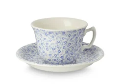 Burleigh Pottery Burleigh Pottery|Teacups & Saucers|Pale Blue Felicity Teacup & Saucer