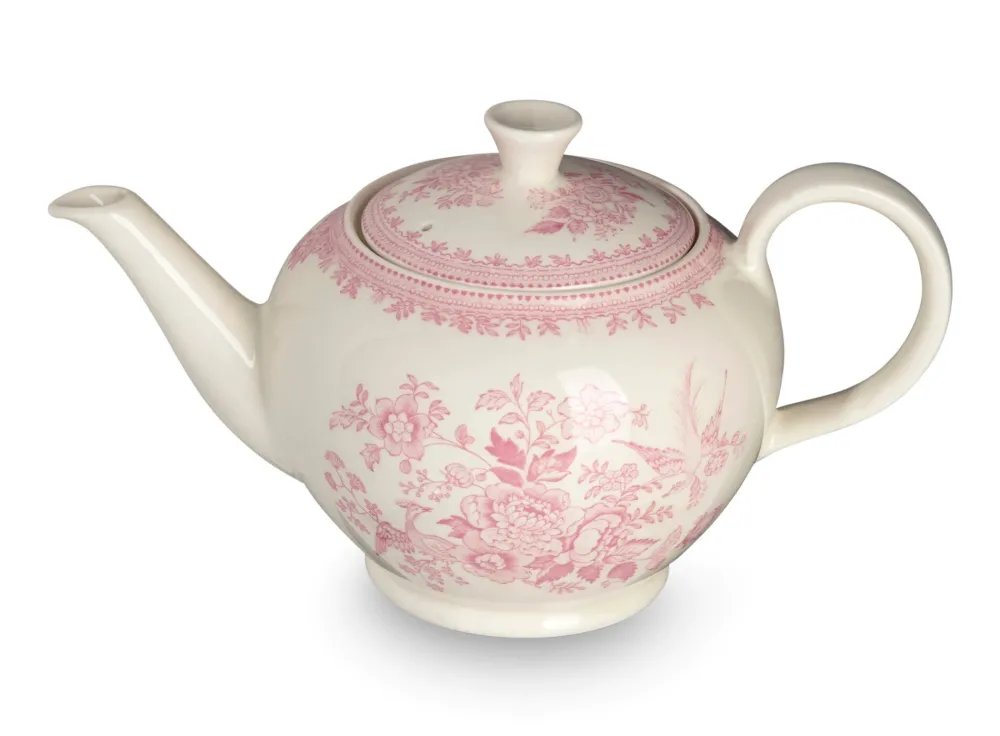 Burleigh Pottery Burleigh Pottery|Teapots|Pink Asiatic Pheasants Large Teapot