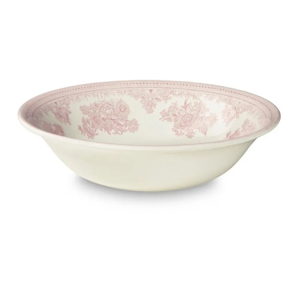 Burleigh Pottery Burleigh Pottery|Pink Asiatic Pheasants Pudding & Soup Bowl