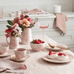 Burleigh Pottery Burleigh Pottery|Teacups & Saucers|Pink Asiatic Pheasants Teacup & Saucer