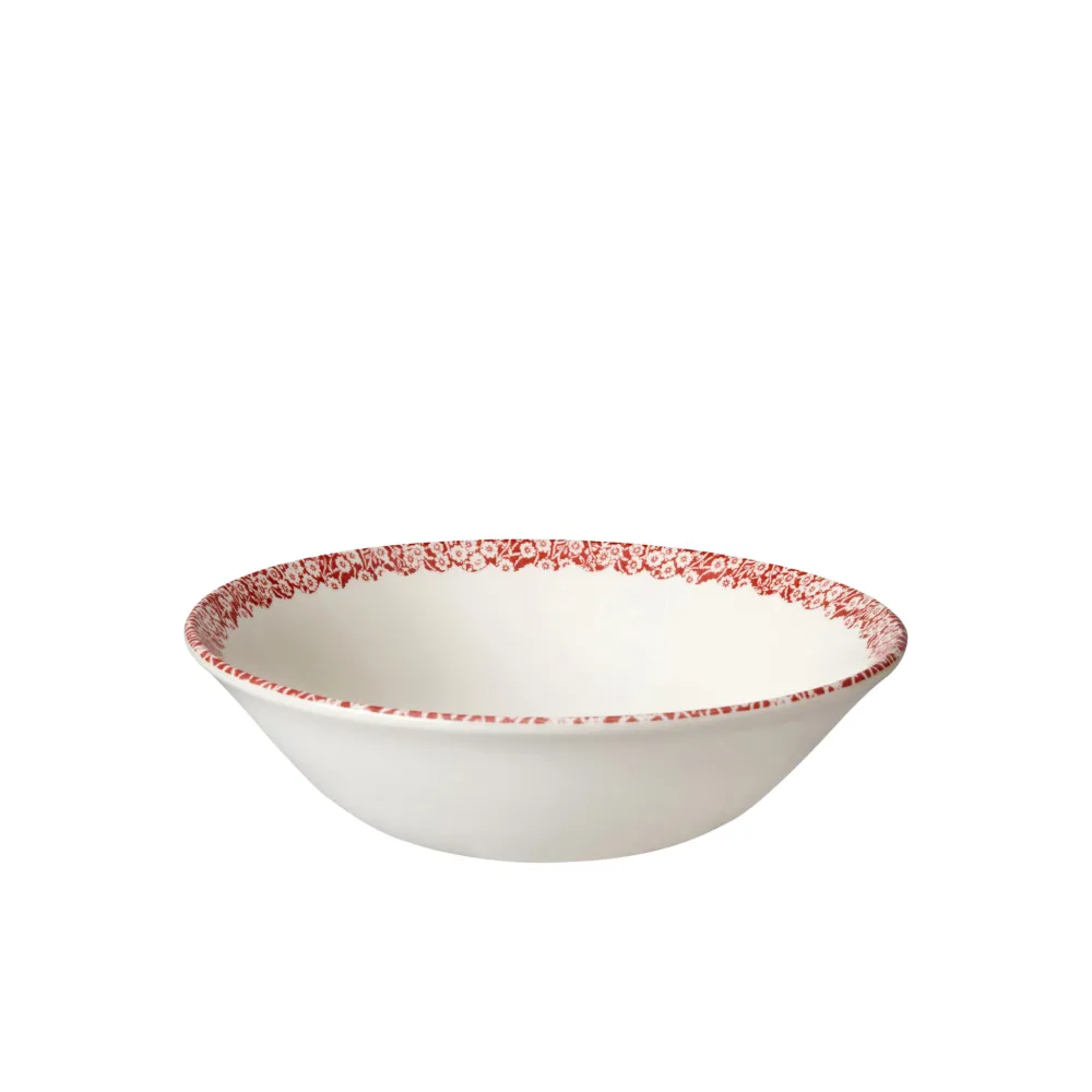 Burleigh Pottery Burleigh Pottery|Red Calico Cat Cereal Bowl