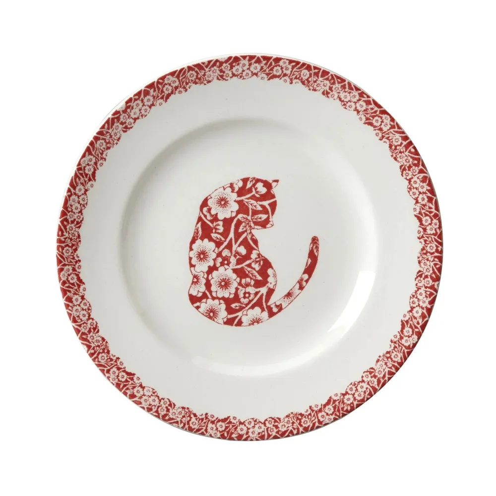 Burleigh Pottery Burleigh Pottery|Red Calico Cat Small Plate