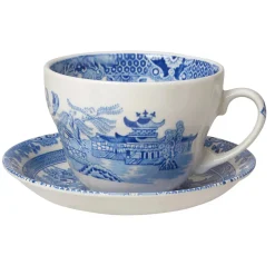 Burleigh Pottery Burleigh Pottery|Teacups & Saucers|Torquay Blue Willow Breakfast Cup & Saucer