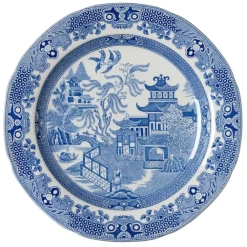 Burleigh Pottery Burleigh Pottery|Torquay Blue Willow Dinner Plate