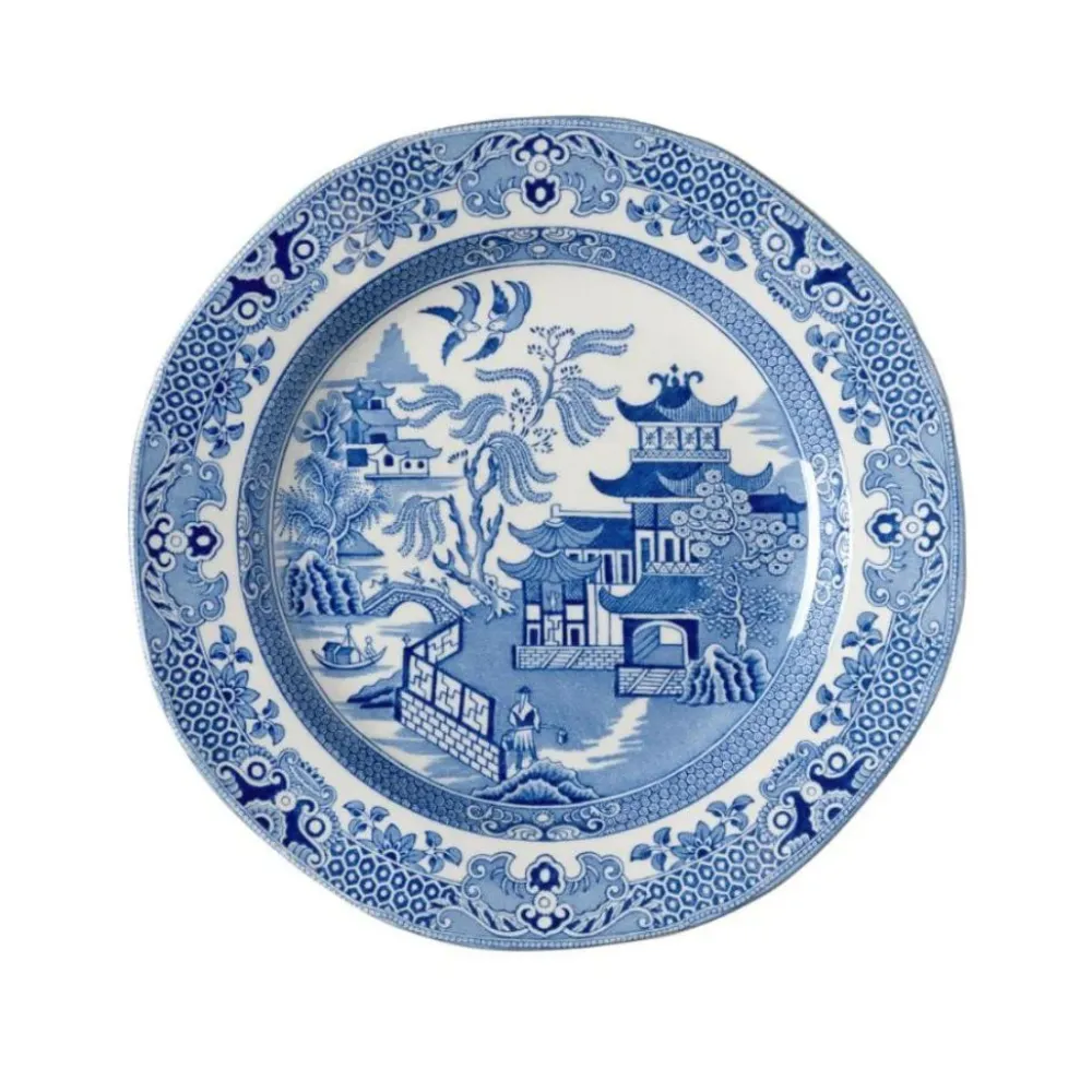 Burleigh Pottery Burleigh Pottery|Torquay Blue Willow Medium Plate