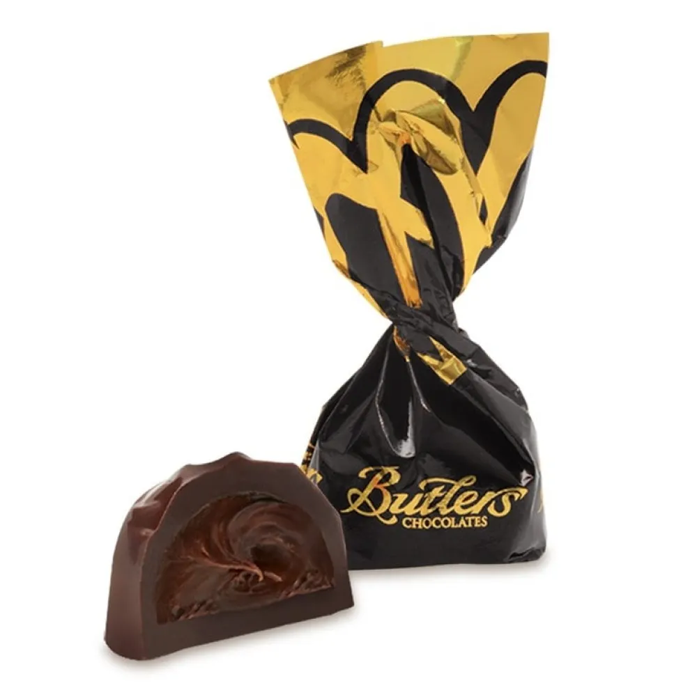 British Chocolate|Butlers 70% Dark Chocolate Truffles Tapered Box