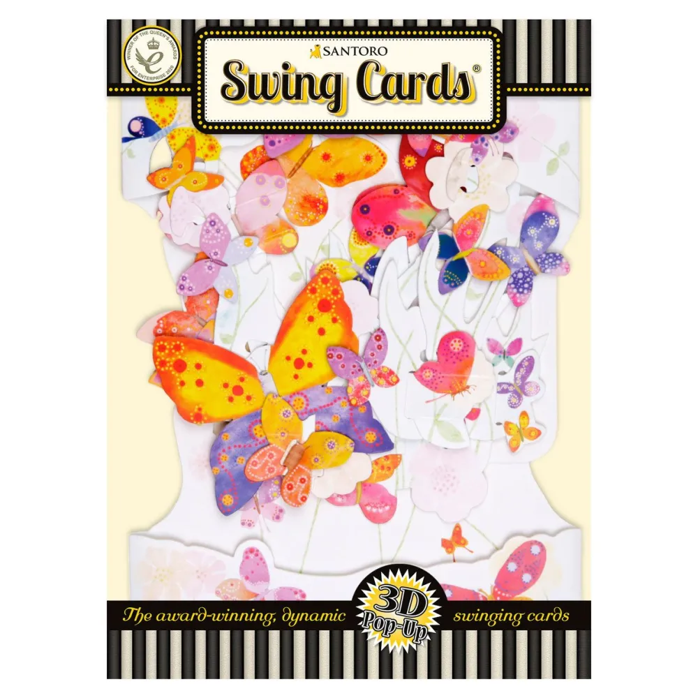 Greeting Cards|Butterfly Cloud Swing Card