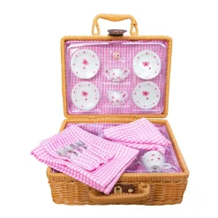 Toys|Children's Tea Sets|Butterfly Tea Set Basket