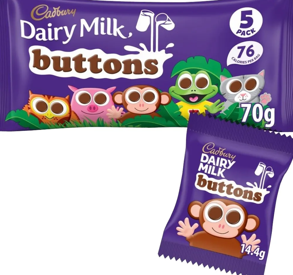 British Chocolate|Cadbury Buttons 5 pack